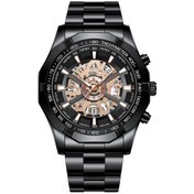 Resim Sones Fngeen 5781 Çok İşlevli Spor Su Geçirmez Kuvars Saat Beyaz Çelik Siyah Yüzey 