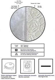 Resim Bulaşık Kurutma Matı Kurutma Örtüsü Tezgah Üstü Bulaşıklık 40X50Cm Yıkanabilir | Köstebek Desenli,Çok Renkli Tek Ebat 
