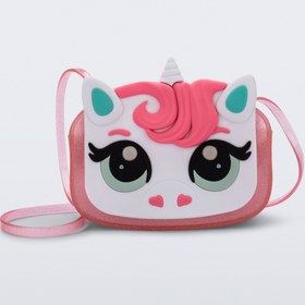 Resim Mini Melissa Dreamy Unicorn Simli Pembe Kız Çocuk Çantası | Melflex® Vegan | İkonik Kokulu 