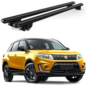 Resim Kanca Suzuki Vitara 2015 Ve Sonrası Uyumlu Siyah Kilitli Ara Atkı 120cm Port Bagaj Tavan Barı 