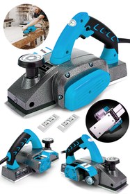 Resim STEİNER Titan 4200 Watt Bakır Sargılı Metal Şanzuman Çift Bıçaklı Planya Rende Makinesi F32159 + 2 Bıçak 