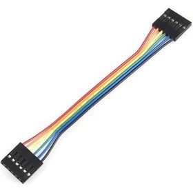 Resim 6 PİN 0,25MM KABLOLU DUPONT KABLO 50CM - ÇİFT TARAFLI 