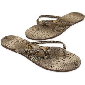 Resim Tkees Tk-2256 Klasik Parmak Arası Gri Kadın Terlik 