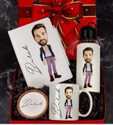 Resim Ejoya Kişiye Özel Karikatür Tasarım Hediye Paketi 96577 