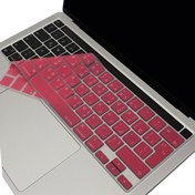 Resim MacBook Pro 13" A2338 A2289 A2251 A2141 Uyumlu M1 M2 UK Arapça Baskı Açık Pembe Klavye Kılıfı McStorey