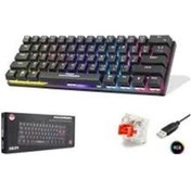 Resim Hadron G509r Kablolu Oyuncu Mini Klavye Mekanik Red Switch Rgb Q Siyah 