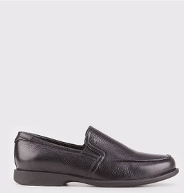 Resim Hakiki Deri Siyah Erkek Günlük Ayakkabı-Siyah (521650987) Siyah 