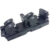 Resim OtoSerkan Seat Toledo,Leon,Golf 4,Bora,Passat B5.5,Golf 5, 4lü Cam Açma Kapama Anahtarı Kromlu 3B0959857 