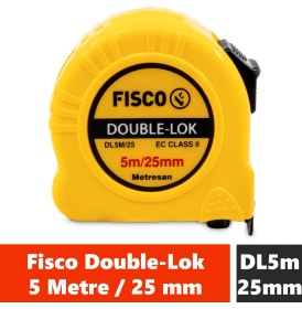 Resim Fisco Double-Lok | 5 Metre / 25 mm Çelik Şerit Metre | DL5M/25MM 