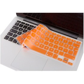 Resim Apple Uyumlu MacBook Air Pro Klavye Koruyucu Türkçe Q Silikon Ultra İnce Eski Usb Hdmı Model Turuncu 