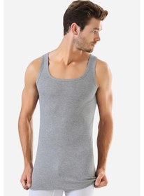 Resim Arma Yıldız 6'lı Paket Gri Erkek Rambo Sporcu Atlet %100 Pamuk Ribana Gri 