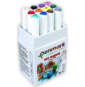 Resim Penmark Art Marker Çift Uçlu Kalem 12 Li Set Hs-9000-12 