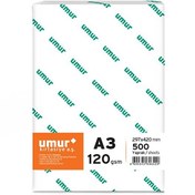Resim Umur A3 Gramajlı 120 GR 500 Yaprak Fotokopi Kağıdı 1 Paket 
