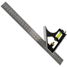 Resim 6477 Su Terazili Ayarlı Gönye 300 Mm 45 - 90 