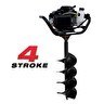 Resim Tomking EA144P Çift Helezonlu 4 Zamanlı Toprak Burgu Makinası 200 MM 4 Hp 