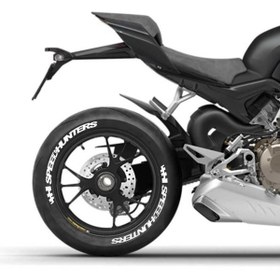 Resim Performance Stickers Speedhunters Motorsiklet Lastik Stiker Mondial Falcon Lastik Yazısı 15-21 Inç Uyumlu 8adet 