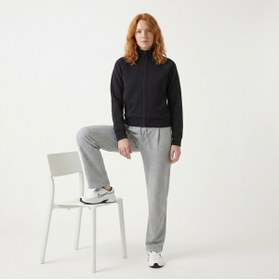 Resim Sportive Kaia Full-Zip Kadın Siyah Günlük Stil Eşofman Üstü 26YK0001-SYH 