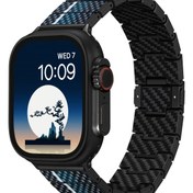 Resim Apple Watch / Ultra Uyumlu Karbon Fiber Kordon Moon 