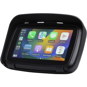 Resim Dark Motosiklet Navigasyon Carplay / Android Auto / Airplay 5" Multimedya Ekranı Su Geçirmez 