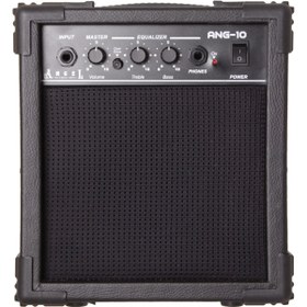 Resim Angel ANG-10-BK 10 Watt Elektro Gitar Amfisi - Siyah (Başlangıç - Çalışma Amfisi) | Clean ve Overdrive Kanalları, 2 Bant EQ (Bass/Treble), Kulaklık ve Aux Girişi | Ölçüler: 235 x 155 x 235 mm 
