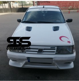 Resim Fiat Tempra Uyumlu Piano Black Kaput Üstü Havalandırma Izgarası (01) (Sts Oto Aksesuar) 