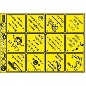 Resim A5 Sticker 043 Tek Paket Çoklu Sticker Çok Renkli 