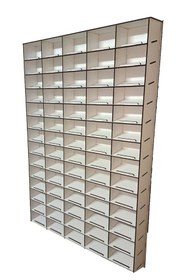 Resim ERSOY HOME Ahşap Eğimli Dekoratif Duvar Araba Rafı( 70 Araçlık-hızlı Yapıştırıcı Hediye) 