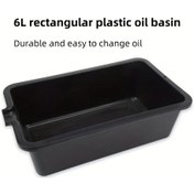 Resim Hightower 1.59 Galon Yağ Toplama Kabı Sızdırmaz Siyah Kulplu Dayanıklı Yağ Tavası 