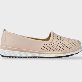 Resim Kadın Ortopedik Delikli Comfort Günlük Ayakkabı Bej Bej 