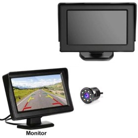Resim Gpr Geri Görüş Monitörü 4.3" Ekran Kamera 