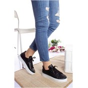 Resim EPAAVM - Siyaha Beyaz Taban Cilt Spor Ayakkabı - MİA040101T02 Siyah 