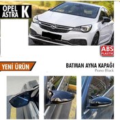 Resim Opel Astra K 2015 Sonrası Batman Yarasa Ayna Kapağı parlak Siyah 