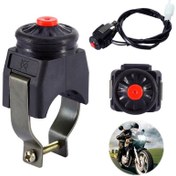 Resim 1 adet Motosiklet Kill Anahtarı, Kırmızı Düğme Çalar Başlatıcısı, Kirli Bisiklet, ATV, UTV için Evrensel Uygunluk, ABS Malzeme ile Çift Spor Motosiklet Motoru, Şarj Edilmemiş Güç Modu, Pil Gerektirmez, ATV Başlatıcı Anahtarı | Cesur Görsel Tasarım | Dayanıklı ABS Malzeme 