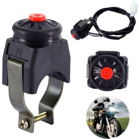 Resim 1 adet Motosiklet Kill Anahtarı, Kırmızı Düğme Çalar Başlatıcısı, Kirli Bisiklet, ATV, UTV için Evrensel Uygunluk, ABS Malzeme ile Çift Spor Motosiklet Motoru, Şarj Edilmemiş Güç Modu, Pil Gerektirmez, ATV Başlatıcı Anahtarı | Cesur Görsel Tasarım | Dayanıklı ABS Malzeme 