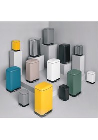 Resim 5five Simply Smart Ariane 30 Lt Metal Çöp Kovaları Petrol Mavisi Koyu Mavi 