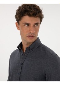 Resim Pierre Cardin Erkek Lacivert Gömlek Desenli 50316768-vr033 Lacivert 