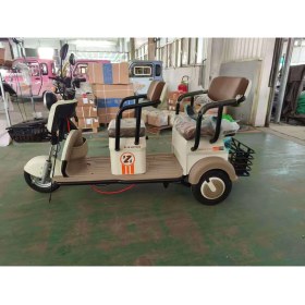 Resim Zlin Motors Troya Eco Beyaz Üç Tekerlekli Elektrikli Motosiklet 300 kg Taşıma Kapasitesi ile 