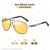 Resim Challenger Coolpandas Fotokromik Gece Görüş Gözlüğü Uv400 Polarize Tac Lens Gümüş Sarı Sürüş Ve Spor Altın 