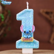 Resim Disney 1 adet Stitch Doğum Günü Sayısı Mumu - Parlak Gökyüzü Mavisi Tasarımı, 0-9 Sayıları DIY Kek ve Cupcake Dekorasyonları için Uygun, Doğum Günleri, Düğünler, Mezuniyet Partileri için Mükemmel, Cadılar Bayramı, Noel Etkinliği ve Parti Malzemeleri 