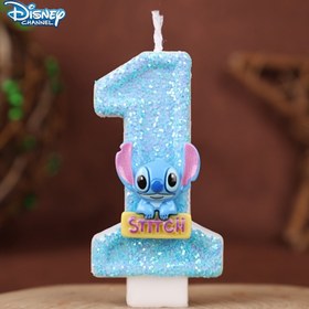 Resim Disney 1 adet Stitch Doğum Günü Sayısı Mumu - Parlak Gökyüzü Mavisi Tasarımı, 0-9 Sayıları DIY Kek ve Cupcake Dekorasyonları için Uygun, Doğum Günleri, Düğünler, Mezuniyet Partileri için Mükemmel, Cadılar Bayramı, Noel Etkinliği ve Parti Malzemeleri 