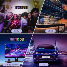 Resim Techadres Büyük Boy Esnek LED Panel Uzaktan Kumandalı Tır Kamyon Minibüs Araç Göz Animasyonlu 