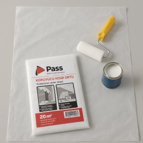 Resim Pass Zemin Boya Koruma Hışır Örtüsü Beyaz 50 M² (4 × 12,5 M) 