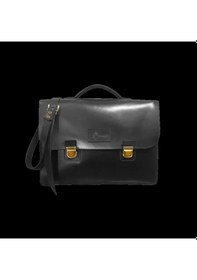 Resim Twingold İsme Özel Evrak Çantası - Messenger Bag - %100 Deri - Ac09001 - Siyah Siyah 