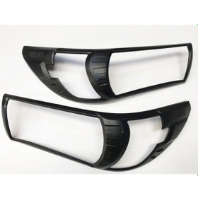 Resim Toyota Uyumlu - Hılux Revo Far Çerçeve Kaplama / Siyah 2016-2020 