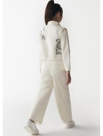 Resim Nk Kids Kız Pantolon 24ynk56707 Ekru 