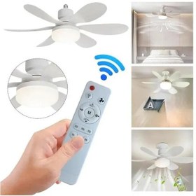 Resim Enshall GS06 Sessiz 3 Kademeli Aydınlatmalı Tavan Vantilatörü 