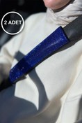 Resim TASARIM ARABAM ATİKE ELİF AKIN Saks Mavi Taşlı Kemer Konforu Set 2 Adet Kemer Pedi 