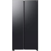 Resim Samsung RS70F65QEFTR 655 Lt. E Enerji Gardırop No Frost Siyah Buzdolabı 