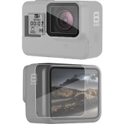 Resim Knmaster Gopro Hero 8 Uyumlu Ekran ve Lens Koruyucu Film 