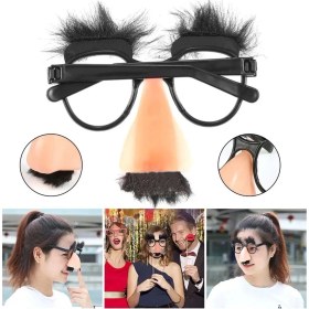 Resim Eğlenceli Kılık Değiştirme Kaş Bıyık Mizah Gözlüğü 9X13 cm 